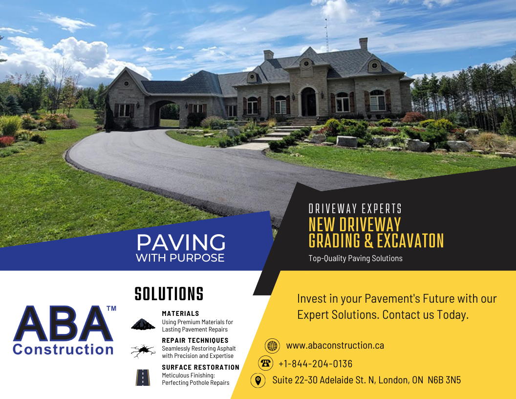 New Driveway Grading and Excavation infographic